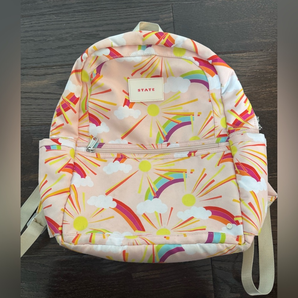 STATE Pink and Yellow Artistic Bag